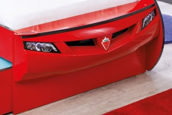 CARBED Кровать-машина Coupe с выдвижной кроватью Red 20.03.1306.00 в Канске - kansk.mebel54.com | фото