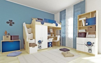 Детская комната Санни (Белый/корпус Клен) в Канске - kansk.mebel54.com | фото