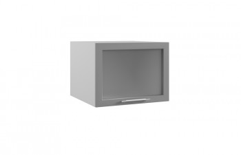 Гарда ГВПГС 600 шкаф верхний горизонтальный глубокий со стеклом высокий (Индиго/корпус Серый) в Канске - kansk.mebel54.com | фото