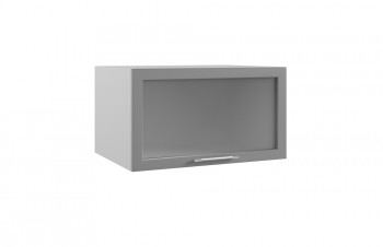 Гарда ГВПГС 800 шкаф верхний горизонтальный глубокий со стеклом высокий (Индиго/корпус Серый) в Канске - kansk.mebel54.com | фото