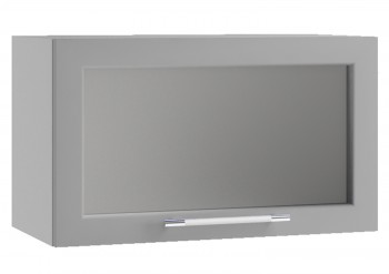 Гарда ПГС 600 шкаф верхний горизонтальный со стеклом Индиго в Канске - kansk.mebel54.com | фото