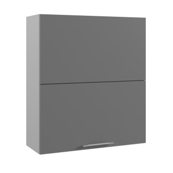 Капри ВПГПМ 800 шкаф верхний высокий Blum Aventos HF (Камень темный/корпус Серый) в Канске - kansk.mebel54.com | фото