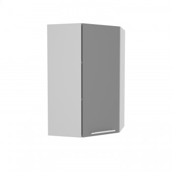 Капри ВПУ 550 шкаф верхний угловой высокий (Камень темный/корпус Серый) в Канске - kansk.mebel54.com | фото