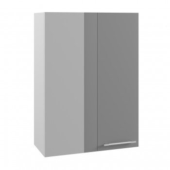 Капри ВПУ 650 шкаф верхний угловой высокий (Камень темный/корпус Серый) в Канске - kansk.mebel54.com | фото