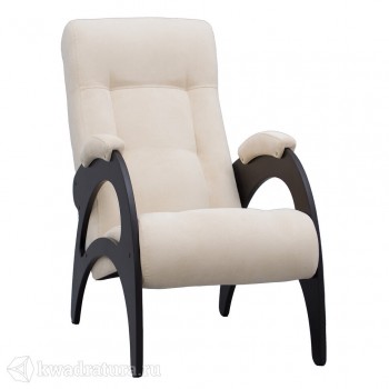 Кресло для отдыха Неаполь Модель 9 без лозы (Венге-эмаль/Ткань Ваниль Verona Vanilla) в Канске - kansk.mebel54.com | фото