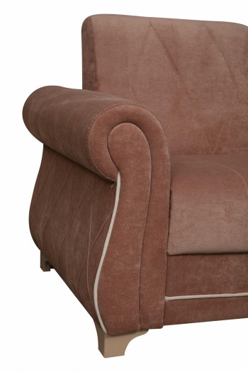 Кресло для отдыха "Порто" (велюр киви корица / микровельвет крем) в Канске - kansk.mebel54.com | фото