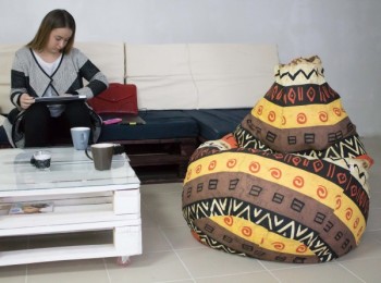 Кресло-груша Большое-Африка в Канске - kansk.mebel54.com | фото