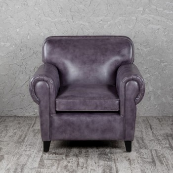 Кресло кожаное Элегант (Фиолетовый) в Канске - kansk.mebel54.com | фото