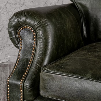 Кресло кожаное Лофт Аристократ (ширина 1070 мм) в Канске - kansk.mebel54.com | фото