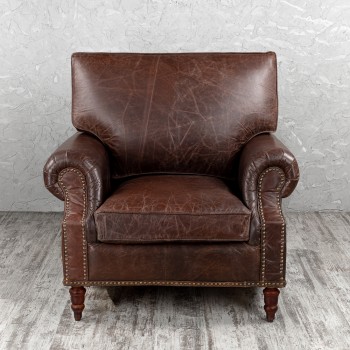 Кресло кожаное Лофт Аристократ (ширина 1100 мм) в Канске - kansk.mebel54.com | фото