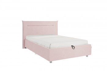 Кровать 1,2 Альба (Нежно-розовый велюр/под-мех) в Канске - kansk.mebel54.com | фото