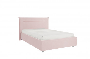 Кровать 1,2 Альба с основанием (Нежно-розовый велюр) в Канске - kansk.mebel54.com | фото