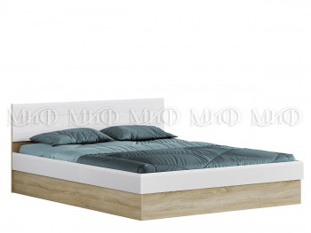 Кровать 1,4 спальня Фортуна (Дуб сонома/белый глянец) в Канске - kansk.mebel54.com | фото