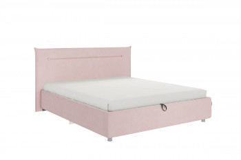 Кровать 1,6 Альба (Нежно-розовый велюр/под-мех) в Канске - kansk.mebel54.com | фото