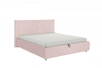 Кровать 1,6 Квест (Нежно-розовый велюр/под-мех) в Канске - kansk.mebel54.com | фото