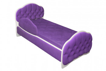 Кровать 160 Гармония 32 Фиолетовый (мягкий бортик) в Канске - kansk.mebel54.com | фото