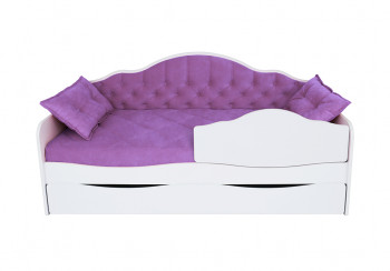 Кровать 170 серии Иллюзия Лайт 1 ящик 32 Фиолетовый (подушки) в Канске - kansk.mebel54.com | фото