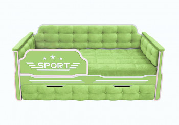 Кровать 170 серии Спорт 1 ящик 81 Фисташка (мягкие боковые накладки) в Канске - kansk.mebel54.com | фото