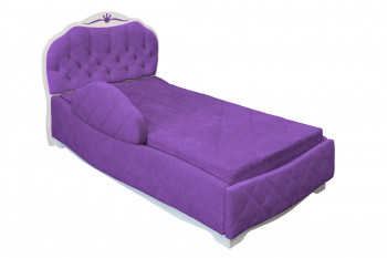 Кровать 190 Гармония Lux 32 Фиолетовый (мягкий бортик) в Канске - kansk.mebel54.com | фото
