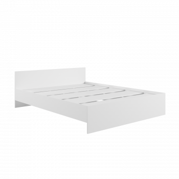 Кровать без ящ. М1600 Мадера Белый в Канске - kansk.mebel54.com | фото