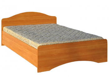 Кровать двойная 1600-1 без матраса (круглые спинки) Вишня Оксфорд в Канске - kansk.mebel54.com | фото