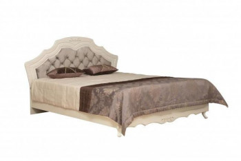 Кровать двойная "Кантри" (вудлайн кремовый/патина/ортопед/1820) в Канске - kansk.mebel54.com | фото