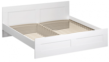 Кровать двухспальная Сириус 1800мм белый в Канске - kansk.mebel54.com | фото