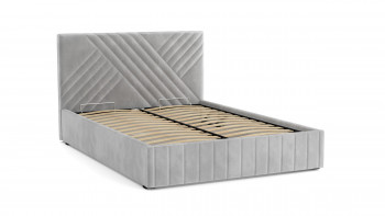 Кровать Гамма ш. 1400 (с основанием для хранения) (велюр тенерифе грей) в Канске - kansk.mebel54.com | фото