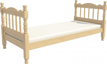 Кровать одинарная Аленка из массива сосны 800*1890 Сосна в Канске - kansk.mebel54.com | фото