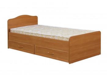 Кровать одинарная с ящиками 800-1 без матраса (круглые спинки) Вишня Оксфорд в Канске - kansk.mebel54.com | фото