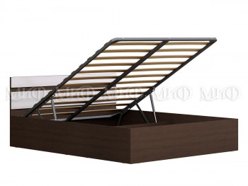 Кровать с подъемным механизмом Нэнси 1,4м (Венге/белый глянец) в Канске - kansk.mebel54.com | фото