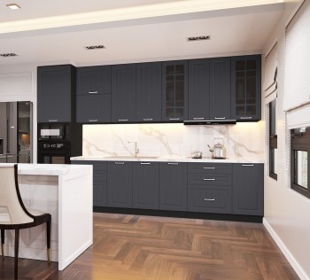 Кухонный гарнитур 1,8м Луксор высокие модули (Клен серый/корпус венге) в Канске - kansk.mebel54.com | фото