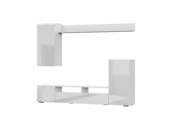 Мебель для гостиной МГС 4 (Белый/Белый глянец) в Канске - kansk.mebel54.com | фото
