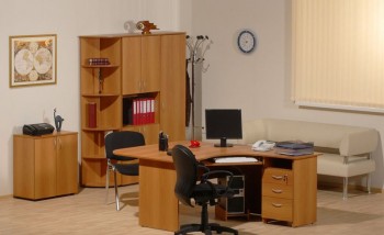 Мебель для персонала Рубин 42 Светлый миланский орех в Канске - kansk.mebel54.com | фото