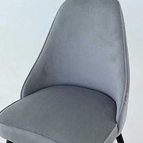 Набор стульев Милан 2 шт (серый велюр/белый) в Канске - kansk.mebel54.com | фото