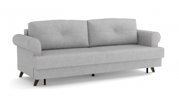 Оливер / диван - кровать 3-х местн. (еврокнижка) (велюр велутто серебряный 52 в Канске - kansk.mebel54.com | фото