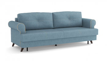 Оливер / диван - кровать 3-х местн. (еврокнижка) (велюр велутто серо-голубой в Канске - kansk.mebel54.com | фото