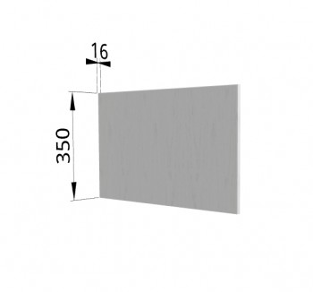 Панель торцевая (для шкафа горизонтального глубокого) ГПГ Капля (Белый) в Канске - kansk.mebel54.com | фото