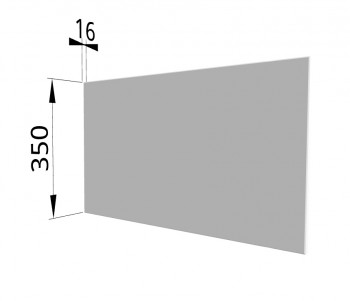 Панель торцевая (для шкафа горизонтального глубокого) ГПГ Ройс (Белый софт) в Канске - kansk.mebel54.com | фото