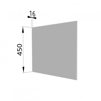 Панель торцевая (для шкафа горизонтального глубокого высокого) ГВПГ Ройс (Белый софт) в Канске - kansk.mebel54.com | фото