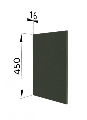Панель торцевая (для шкафа горизонтального высокого) ВПГ Квадро (Оливково-зеленый) в Канске - kansk.mebel54.com | фото