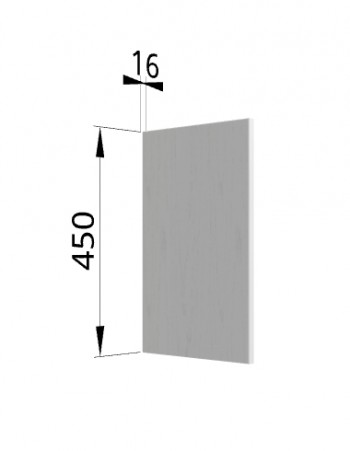 Панель торцевая (для шкафа горизонтального высокого) ВПГ Монца, Ройс (Кварц черный) в Канске - kansk.mebel54.com | фото