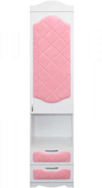 Пенал с ящиками серии Иллюзия 36 Светло-розовый в Канске - kansk.mebel54.com | фото