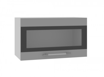Ройс ГВПГСФ 600 Шкаф верхний горизонтальный (Графит софт/корпус Серый) в Канске - kansk.mebel54.com | фото