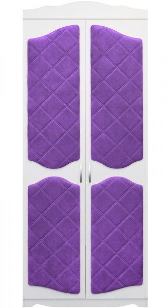 Шкаф 2-х створчатый серии Иллюзия 32 фиолетовый в Канске - kansk.mebel54.com | фото