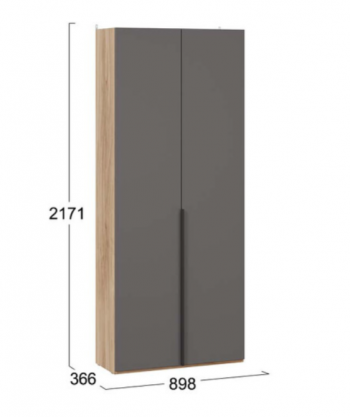 Шкаф для одежды с 2 глухими дверями «Порто» (366) в Канске - kansk.mebel54.com | фото