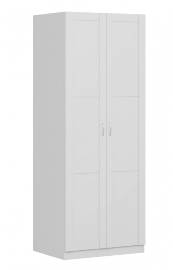 Шкаф двухдверный Пегас сборный белый в Канске - kansk.mebel54.com | фото