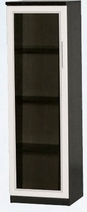 Шкаф нижний со стеклодверью ДЛЯ ГОСТИНОЙ ШНС-450 Венге/Дуб выбеленный в Канске - kansk.mebel54.com | фото