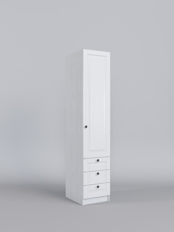 Шкаф угловой (секция с ящиками) Классика (Белый/корпус Выбеленное дерево) в Канске - kansk.mebel54.com | фото