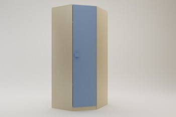 Шкаф угловой (угловая секция) Скай (Синий/корпус Клен) в Канске - kansk.mebel54.com | фото